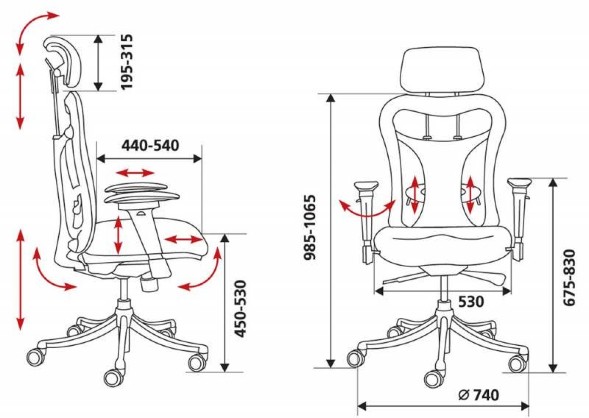 Кресло руководителя Бюрократ CH-999ASX