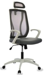 Кресло руководителя Бюрократ MC-W411-H/DG/серый.