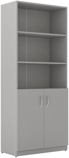 Шкаф с комплектом глухих малых дверей SR-5W.5 Серый 770х375х1815 SIMPLE — 