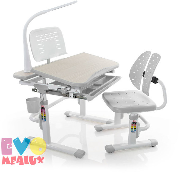 Комплект парта и стульчик Mealux EVO-05 (с лампой)