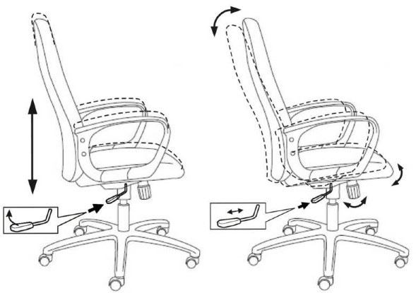 Кресло руководителя Бюрократ CH-808AXSN/TW