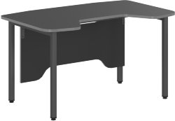 Стол компьютерный игровой SKILLL SSTG 1385 Антрацит/Металлик 1360х850х747