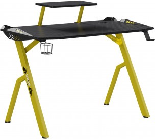Стол компьютерный игровой CTG-001 Черный/Желтый 1200х600х750
