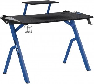 Стол компьютерный игровой CTG-001 Черный/Синий 1200х600х750