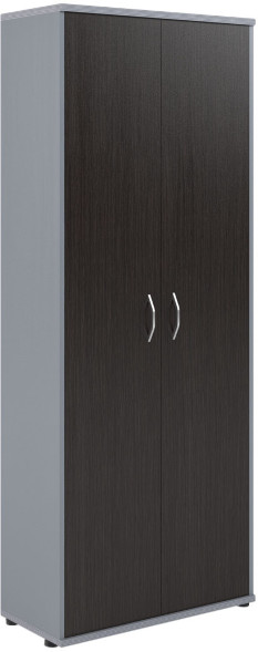 Шкаф с глухими дверьми СТ-1.9 Венге/Металлик 770*365*1975