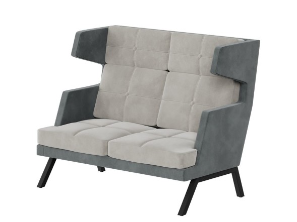 Алдо Диван двухместный высокий с декором из пуговиц ALDB-02 1430*960*1180