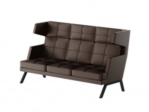 Алдо Диван трёхместный высокий с декором из пуговиц ALDB-03 2010*960*1180