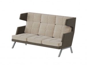 Алдо Диван трёхместный высокий с декором из пуговиц ALDB-03 2010*960*1180