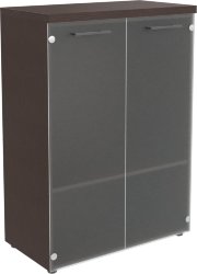 Шкаф со стеклянными дверьми и топом TMC 85.2 венге-магия Z 854х452х1203