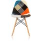 Стул Eames Style DSW Patchwork мультиколор Стул Eames Style DSW Patchwork мультиколор