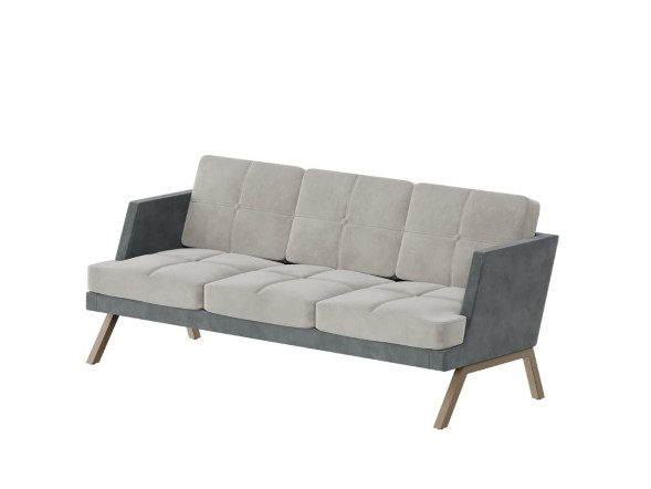 Алдо Диван трёхместный с декором из пуговиц ALDB-03L 2010*875*890