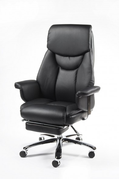 Кресло руководителя NORDEN ПАРЛАМЕНТ ЧЁРНАЯ КОЖА 