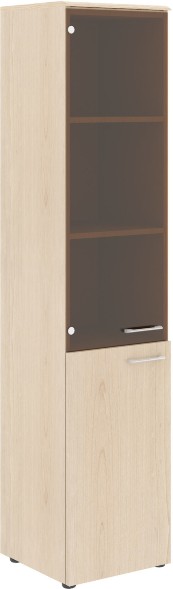 Шкаф колонка комбинированая (L) с топом WHC 42.2(L) Бук Тиара 432х432х1949 WAVE