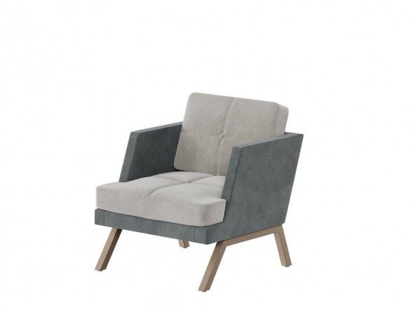 Алдо Кресло с декором из пуговиц ALDB-01L 790*875*890