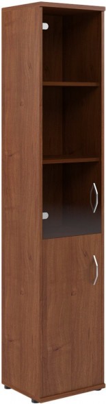 Шкаф колонка комбинированная СУ-1.2(L) Орех Французcкий 406*365*1975