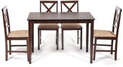 Обеденный комплект Хадсон (стол + 4 стула)/ Hudson Dining Set
