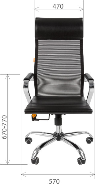 Кресло руководителя CHAIRMAN 701 сетка