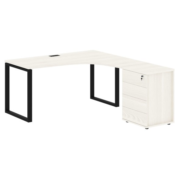 Стол эргономичный с тумбой EQCET 1518(R) 1560х1880х750 EDIS