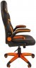 Кресло геймерское CHAIRMAN GAME 18 оранжевое, вид сбоку.