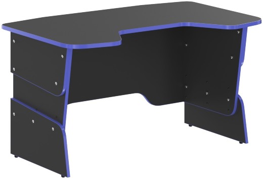 Стол компьютерный игровой STG 1385 Антрацит/Дельфт (Синий) 1360х850х681/745/809 SKILLL — 