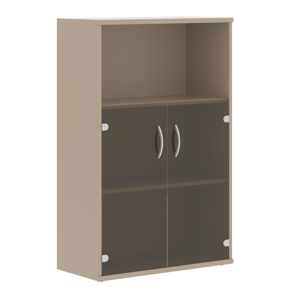 Шкаф с малыми стеклянными дверьми СТ-2.2 770х365х1200 IMAGO