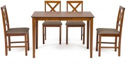 Обеденная группа Хадсон (стол + 4 стула)/ Hudson Dining Set экспрессо 