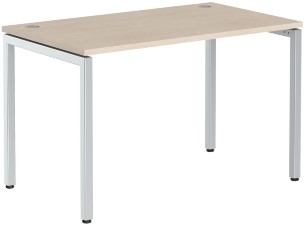 Стол прямой XSST 127 Бук Тиара/Алюминий 1200х700х750 XTEN-S