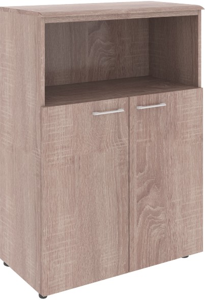 Шкаф с глухими малыми дверьми и топом WMC 85.3 Дуб Сонома 856х432х1184 WAVE