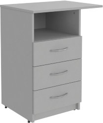 Тумба приставная SC-3D.2(L) Серый 600х450х760