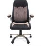 Кресло CHAIRMAN 439 Комбинированный экокожа/микрофибра (PU черный/MF серый)