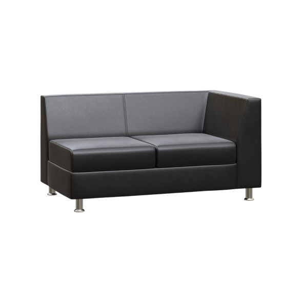 Прайм Секция с подлокотником двухместная левая PR.SP-2 (L) 1300*770*720