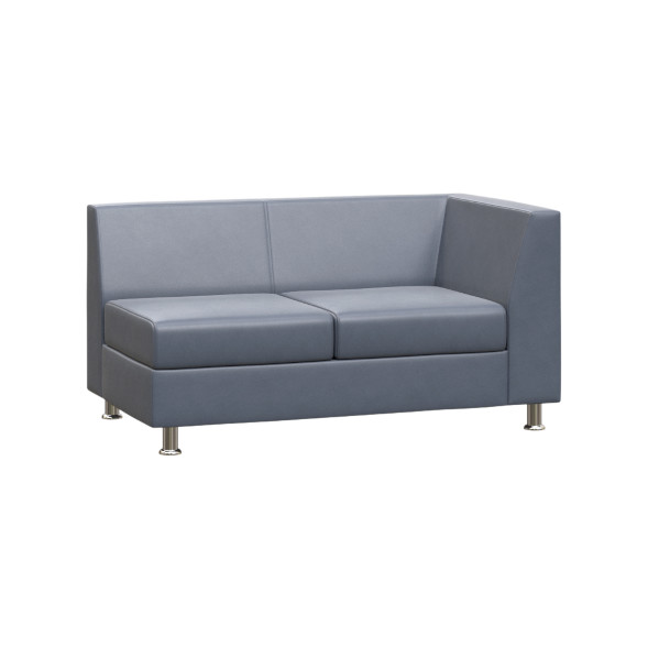 Прайм Секция с подлокотником двухместная левая PR.SP-2 (L) 1300*770*720