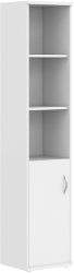 Шкаф колонка с глухой малой дверью СУ-1.1(L) Белый 406*365*1975