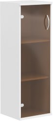Шкаф колонка со стеклянной дверью СУ-2.4 Белый 406*365*1200