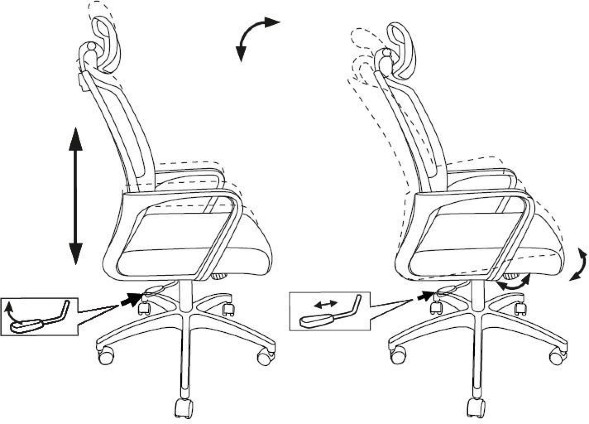 Кресло Бюрократ MC-201-H
