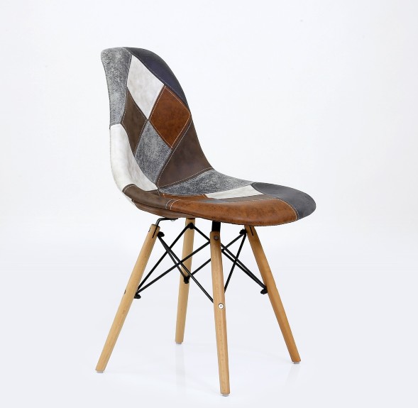 Стул Style Patchwork коричневый мультиколор 