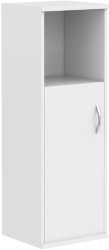 Шкаф колонка с глухой малой дверью СУ-2.1(L) Белый 406*365*1200