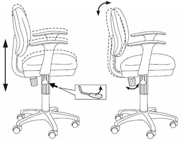 Кресло Бюрократ CH-W356AXSN с рисунком