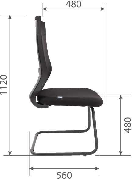 Кресло для посетителей  CHAIRMAN 500V TW