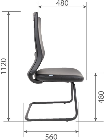 Кресло для посетителей  CHAIRMAN 500V ЭКО